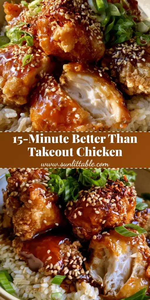Garlic Honey Crispy Chicken: The Ultimate Shatter-Crunch Recipe 4 A vertical Pinterest pin showing golden-brown Garlic Honey Crispy Chicken chunks with a thick amber glaze over jasmine rice.