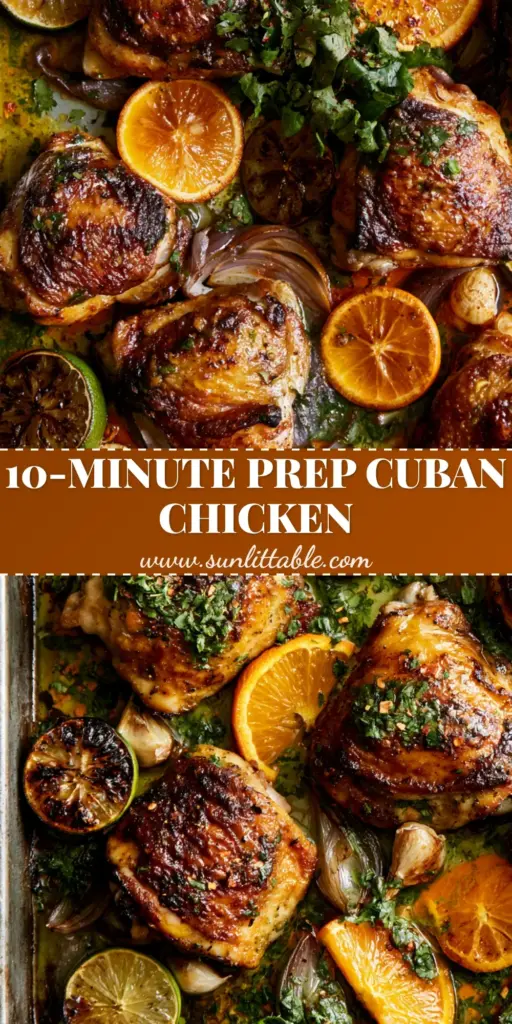 Honey Garlic Chicken and Sweet Potato (Easy Sheet Pan Meal) 4 A close-up shot of honey garlic chicken and sweet potato on a dark sheet pan with glistening amber glaze and green scallions.